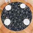 thumbnail image 2 of Spider Web Halloween Pattern Round Fitted Tablecloth with Elastic Edge,Dining Table Cover Waterproof,Outdoor Round Tablecloth for Camping,Dining,Indoor and Outdoor, 2 of 7
