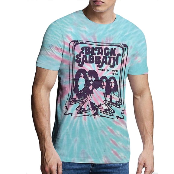 Black Sabbath World Tour 78 Tie Dye T Shirt