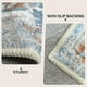 thumbnail image 4 of Alfombra Vhong, lavable, estilo bohemio, vintage, moderno, azul pálido, 160 x 230 cm, 4 of 6
