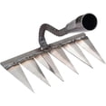 thumbnail image 1 of Stubble rake | Metal Hand Rakes for Gardening, Weeding - Heavy Duty Metal Tine Rake, Dethatching, Weeding, Area Rake, Rock, Gravel, Cultivator Rake by, 1 of 5
