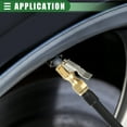 thumbnail image 3 of Unique Bargains 70cm Hose Length Universal Close Inflator Air Pump Hose Adapter Tyre Valve Inflator Extension Hose, 3 of 7