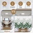 thumbnail image 5 of Palm Leaves Tropical Window Privacy Film, Green Botanical Summer Static Cling UV Sun Blocking Heat Control Window Tint Day and Night, Non-Adhesive Reusable One Way Windows Privacy Cover 19.6''x39.3'', 5 of 7
