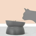 thumbnail image 6 of Dog Bowl Raised for Cat Food Water Bowls Elevated Dish Pet Feeding Bowl No-Spill 10° Slanted Pet Dish White/Black, 6 of 14