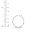 thumbnail image 3 of Floreo 14k White Gold 1.5mm x 30mm High Polish Round Tube Hoop Earrings, 3 of 3