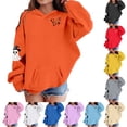thumbnail image 2 of LRen Christmas Halloween Hoodie for Kids Girls Halloween Printed Pullover Hooded Sweatshirts Oversized Long Sleeve Hoodies with Pockets Fall Winter Clothes, 2 of 4