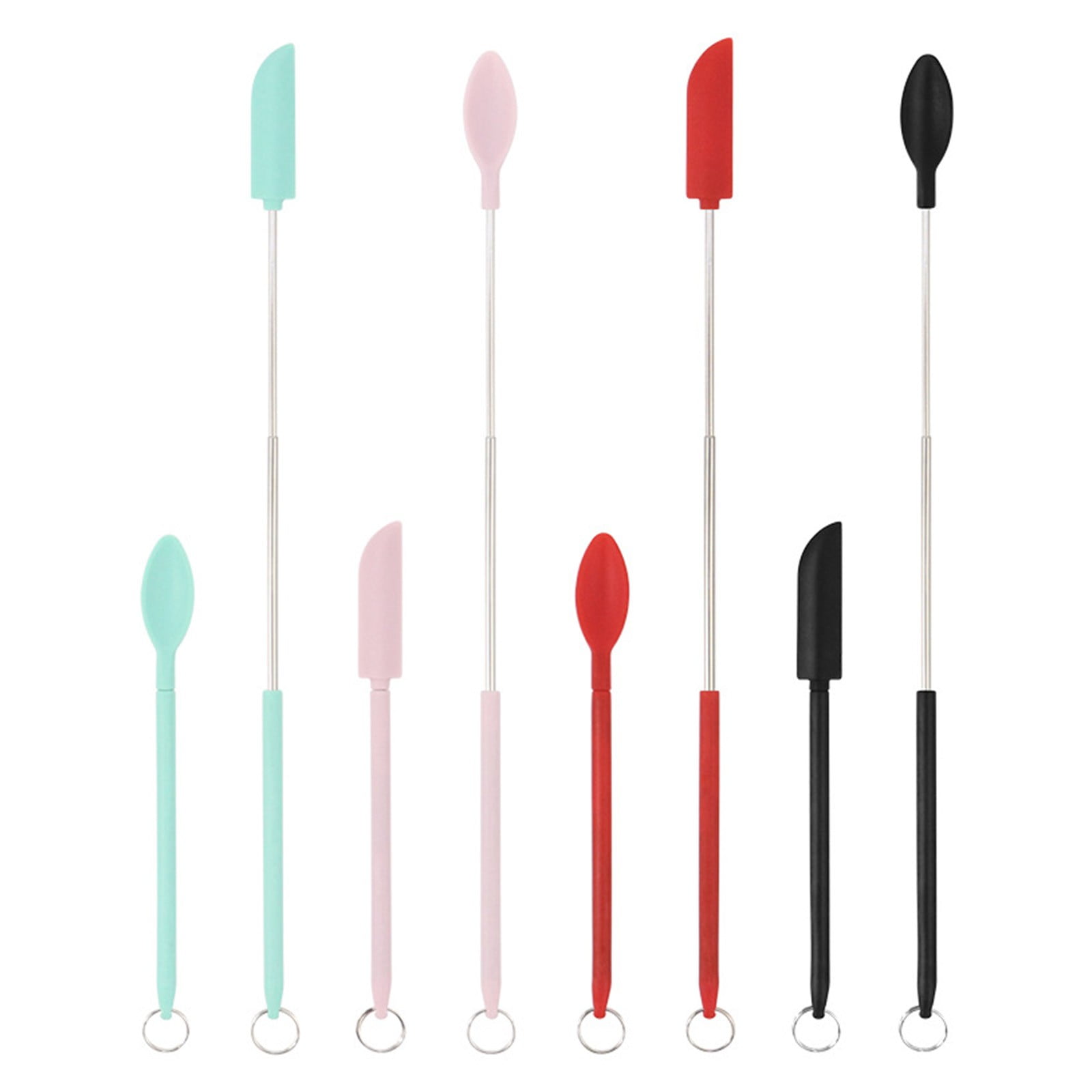 Mini Silicone Spatula Set- Small Rubber Spatula for Makeup- Thin Jar Scraper  for Kitchen(4 PACK) - Cooking Utensils, Facebook Marketplace