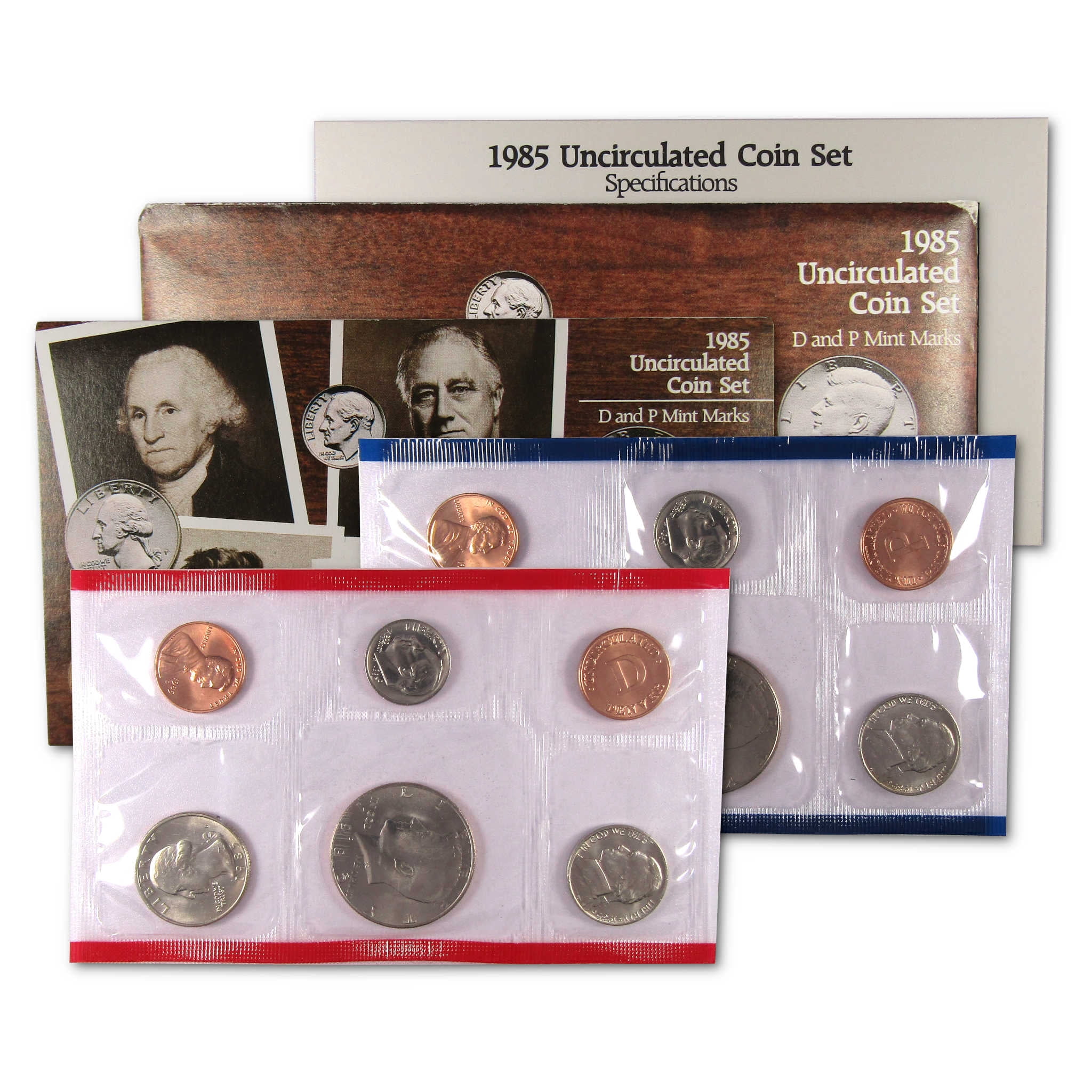 1985 Uncirculated Coin Set U.S Mint Original Government Packaging OGP ...