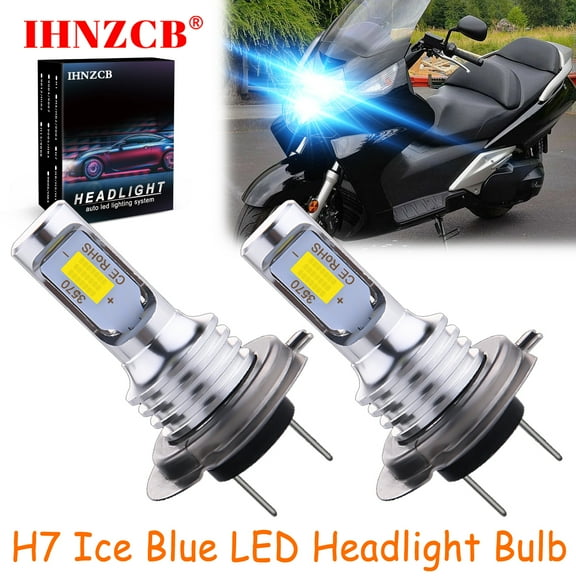 IHNZCB for Honda Silver Wing 600 FSC600 2002-2013 2X H7 LED Headlights Bulb 55W Ice Blue YTL,Motorcycle Light,Y21
