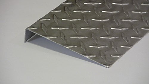 Offset 3003 UAAC Aluminum Diamond Plate Angle .062 x 1 x 3 x 48 in