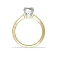 thumbnail image 2 of 1.00 T.C.W Emerald Shape Natural Diamond Latest Design Solitaire Wedding Ring for Women Solid 18K Yellow Gold Size 8, 2 of 6
