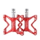 thumbnail image 1 of Sonducket 1 par de pedales de bicicleta, diseño de cojinete multicolor, antideslizante, resistente al desgaste, sellado, pieza de bicicleta, Ciclismo Rojo, 1 of 6