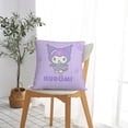 thumbnail image 5 of Kuromi and My Melody Throw Pillow Cover Decoration Pillow Case Cushion for Home Sofa Couch 18"x18", 5 of 7