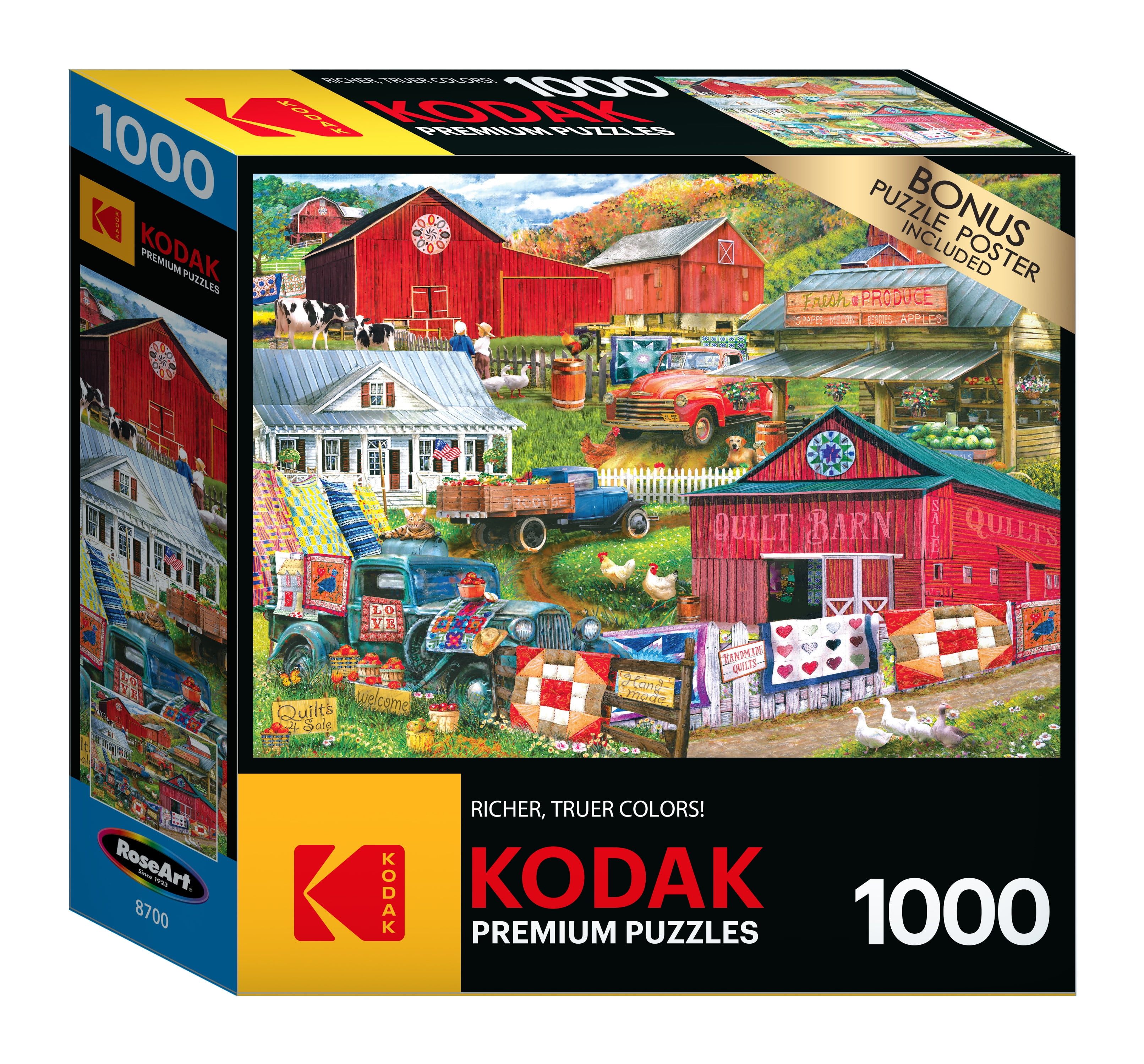 RoseArt Kodak 1000-Piece Country Compilation Jigsaw Puzzle