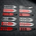 thumbnail image 2 of 2PCS Car Body Fender Blade Shape Badge Sticker Decal Car Accessories For Tiguan GTI GTD R Golf 4 5 Bora Jetta Tiguan Silver red-R, 2 of 6