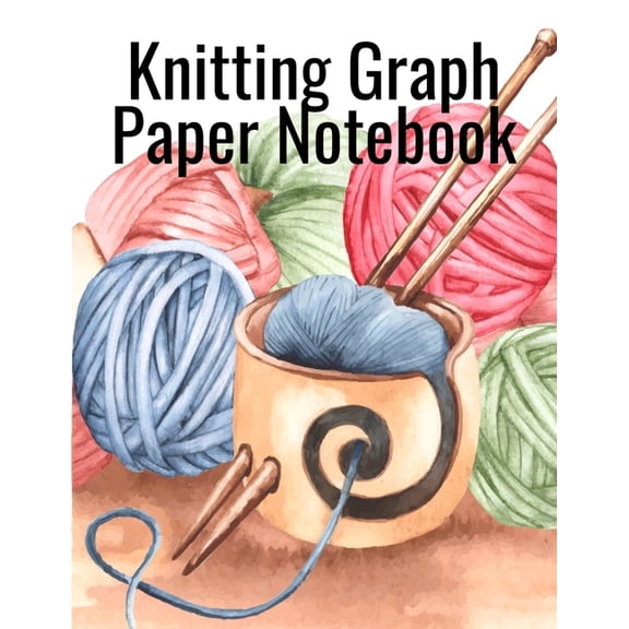 Knitting Graph Paper Notebook: Notepad For Inspiration & Creation Of Knitted Wool Fashion Designs for The Holidays - Gri, (Paperback)