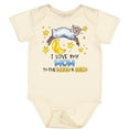 thumbnail image 3 of Inktastic I Love My Mom to the Moon and Back Cute Sheep Boys or Girls Baby Bodysuit, 3 of 5