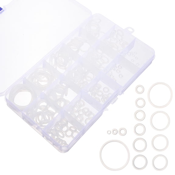 WEUVEB 225X Assortment Silicone Washers Plumbing Repair Applications 1Set