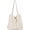Beige, variant on Women Corduroy Tote Bag with Zipper Large Capacity Korean Style Casual Handbag Reusable for Work Shopping Commuting