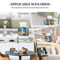 thumbnail image 5 of Kdxio Coastal Style Garden Villa Print Tissue Box Cover,Square Decorative PU Leather Facial Paper Case Organizer Holder Dispenser for Bathroom,Night Stands,Desk,Car 5.2''X5.2''X5.2'', 5 of 6