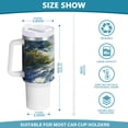 thumbnail image 3 of 40 Oz Car Handle Water Bottle Water Cup Water Bottle Water Jug Coffee Cup Travel Water Bottle Beautiful Motorcycle Pattern, 3 of 8