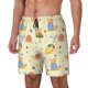 thumbnail image 1 of Balery Colorful Cartoon Snail Bañador para hombre, shorts de playa de secado rápido con entrepierna y forro de compresión-3X-Large, 1 of 6