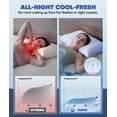 thumbnail image 3 of Funda de almohada Rifens Ice Cooling para personas que duermen en caliente, color morado, 3 of 6