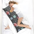 thumbnail image 4 of Space Aesthetic Body Pillow Cover 20x54 - Cozy Astronaut Themed Pillowcase for Office Chair & Bed Use, 4 of 6