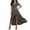 *Dark Gray, variant on ClodeEU Women's Flowy Short Sleeve Dress with Cross V-Neck, Smocked Waist and Side Slit Dark Gray,Womens Plus S