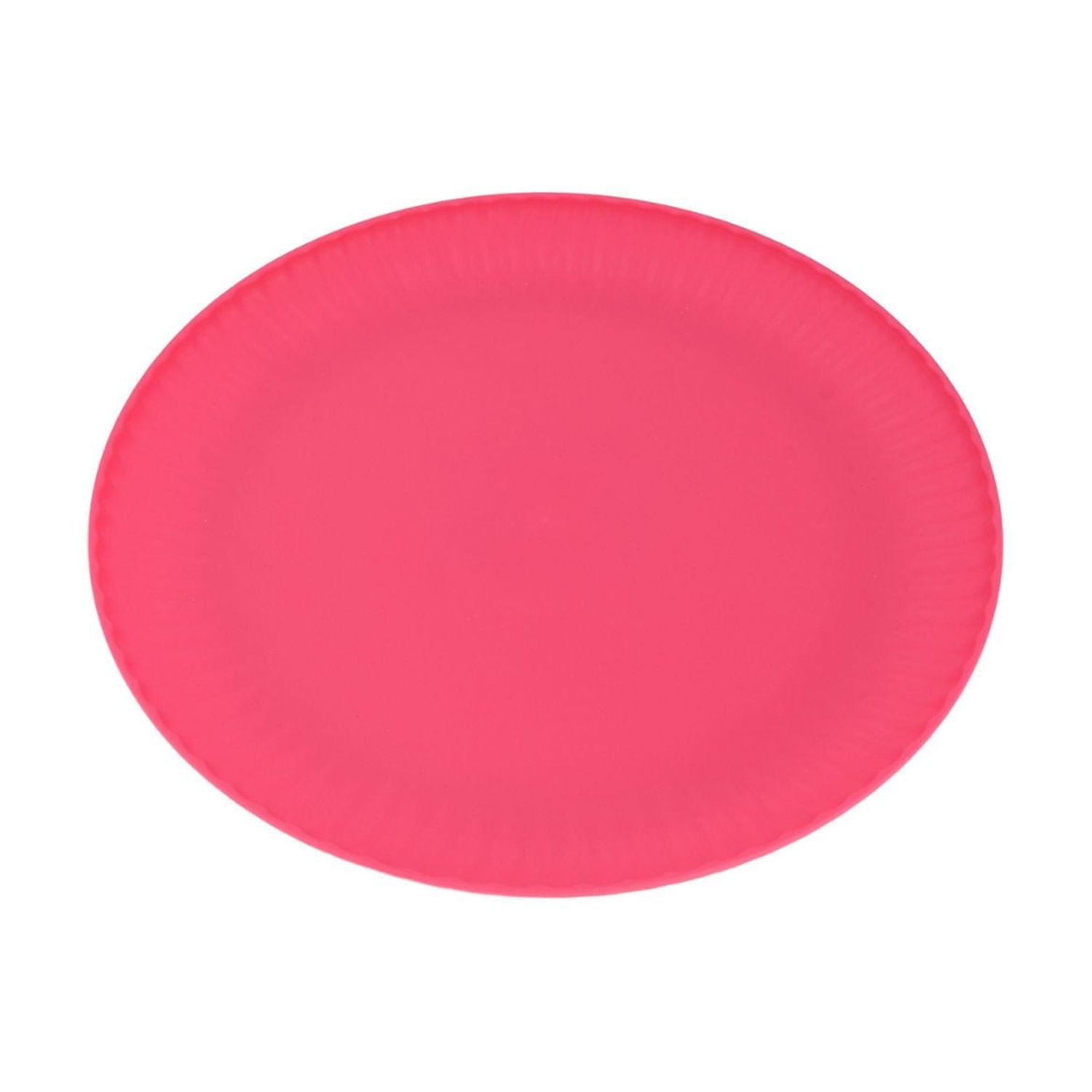 Mainstays Fuchsia Polypropylene Round Plate 1pc