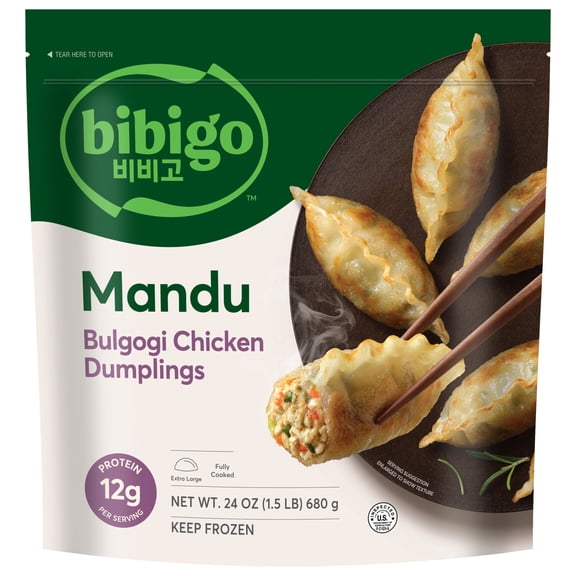 Bibigo Frozen Mandu Bulgogi Chicken Dumplings, 24.0 oz