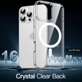 thumbnail image 3 of JETech Magnetic Case for iPhone 16 Pro Max 6.9-Inch Compatible with MagSafe, Shockproof Phone Bumper Cover, Anti-Scratch Clear Back (Clear), 3 of 6