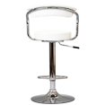 thumbnail image 3 of Hawthorne Collection Tabouret de Bar Pivotant Réglable en Blanc (Lot de 2), 3 of 3