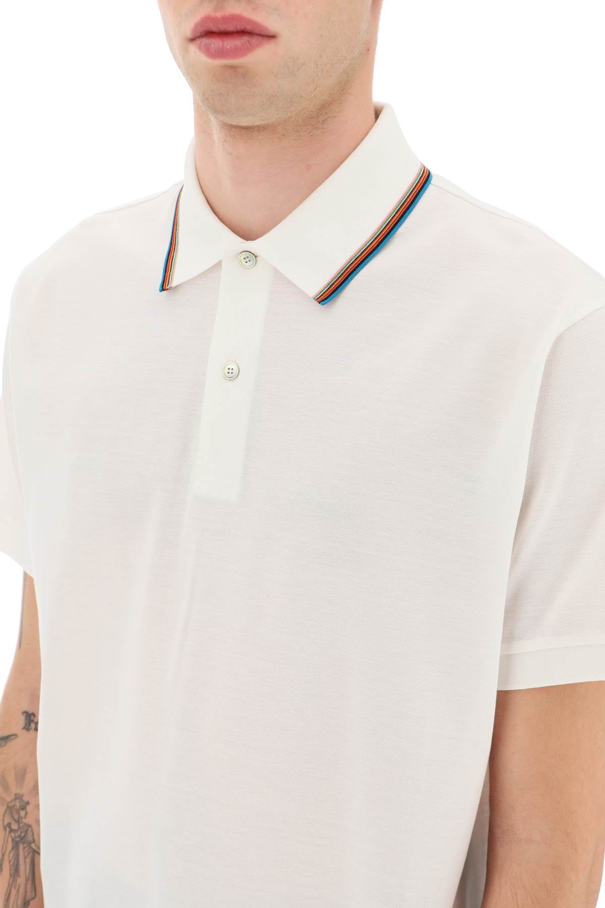 paul smith signature stripe polo