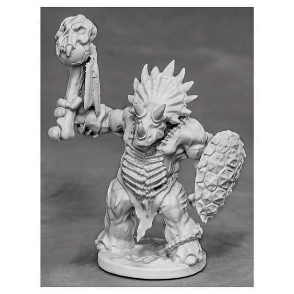 Reaper Miniatures Thunderfoot Defender (Triceratops) #03874 Unpainted Metal Mini