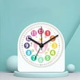 thumbnail image 5 of Analog Night Lamp Mute Telling Time Teaching Clock for Classroom Rabbit, 5 of 6