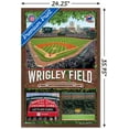 thumbnail image 3 of MLB Chicago Cubs - Wrigley Field 19 Wall Poster, 22.375" x 34", Framed, 3 of 3