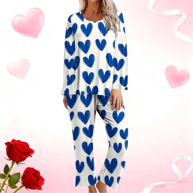 Censtreet Women's Pajama Set Spring Fall Lounge Sets Long Sleeve Sleepwear Soft 2 Piece Pjs with Pockets