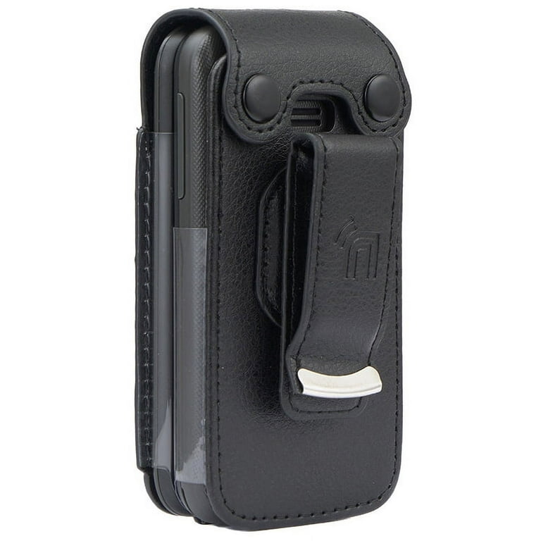Alcatel TCL Flip Phone Case (2022), Nakedcellphone [Black Vegan