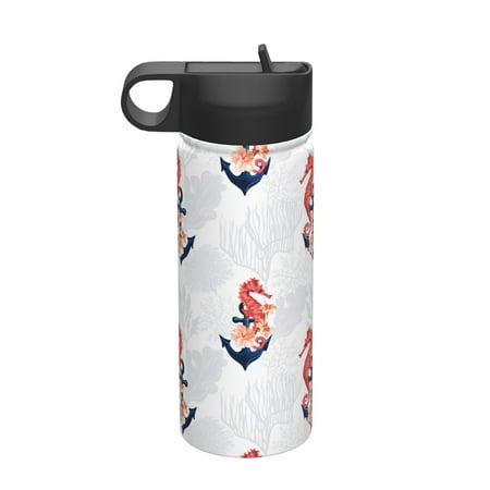 

Coaee Sea Horse And Corals1 for 18oz Insulated Kettle With Straw Insulated Water Bottle For Running Hiking Cycling Climbing Men s Woman Insulated Water Bottle