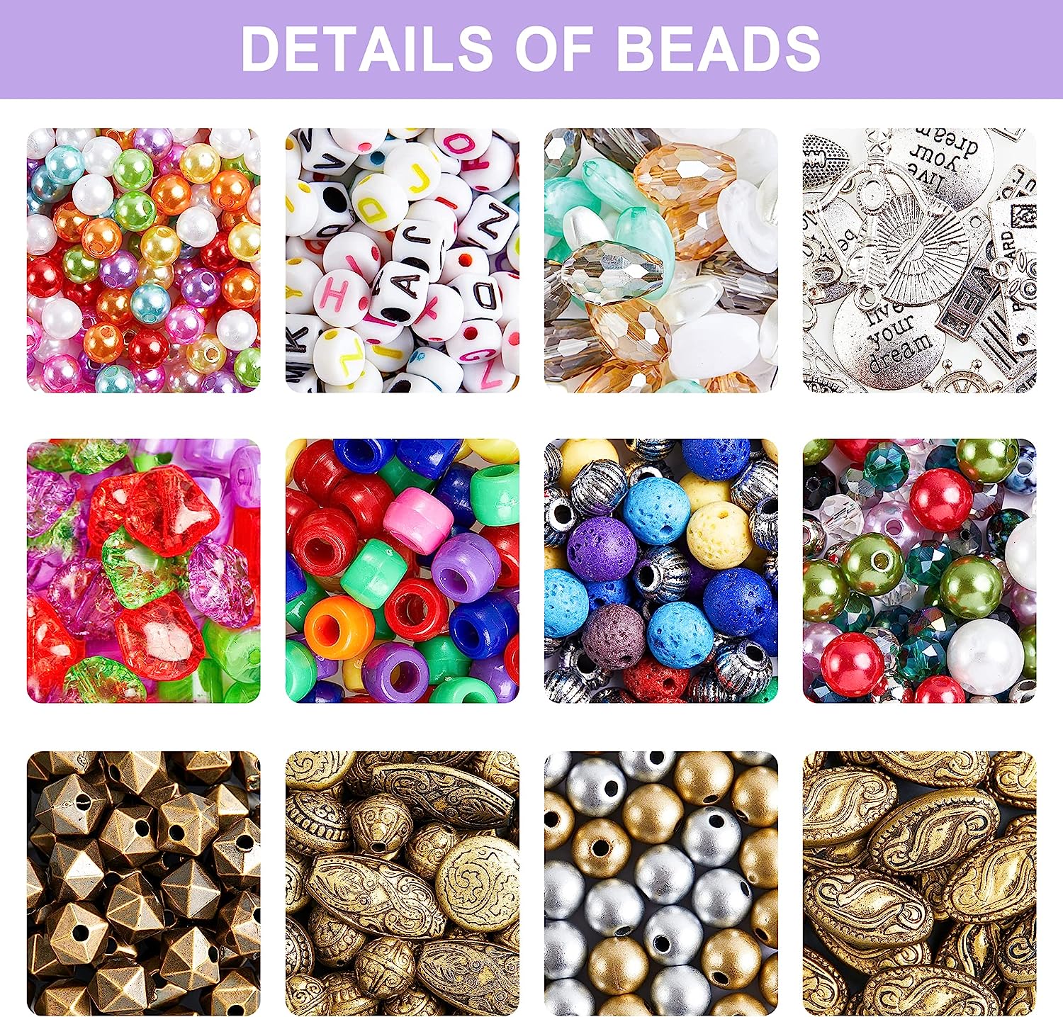 INSCRAFT Jewelry Making Kit, 1,960 Pieces photo 4