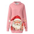 thumbnail image 4 of WILLBEST Sudadera Deportiva Para Mujer, Vestido de Navidad, Vestido de Noche Para Mujer, Sudadera Navideña de Moda Con Capucha y Bolsillo Tipo Bolso, Sudadera Estampada Con Capucha, Falda de Moda, 4 of 4