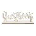 thumbnail image 1 of Cute Wooden Guestbook Sign Wedding Decor Freestanding Sign Decoration Diy Gift, 1 of 5
