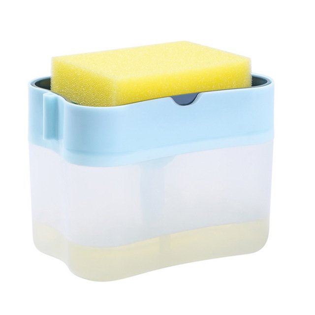 TIMIFIS Soap Dispenser Cleaning Supplies Press The Soap Box Kitchen Automatic Dispenser Detergent And Liquid Box Sponge B Dish Soap DispenserFall