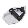 thumbnail image 2 of Placa de ampliación del caballete lateral de de cabra de la motocicleta para  Plata kusrkot Almohadilla de soporte para pie de moto, 2 of 6