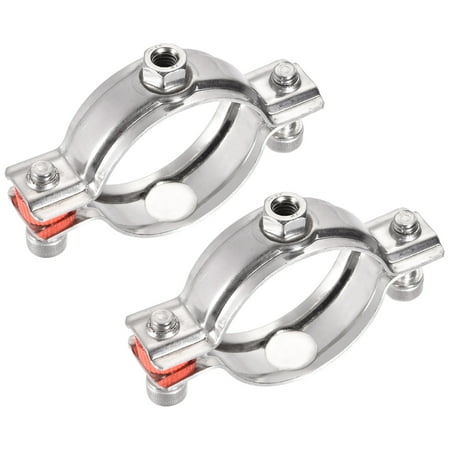 

Uxcell 304 Stainless Steel Wall Ceiling Mount Pipe Supports for 54-57mm Pipe 2 Pack