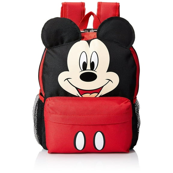 16in Mickey Mouse Happy Face 3D Ears Large School Backpack