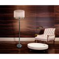 thumbnail image 2 of Mod Lighting and Decor Chrome-Finish Floor Lamp with Hanging Crystals Shade - 61.5" - Silver and, 2 of 4
