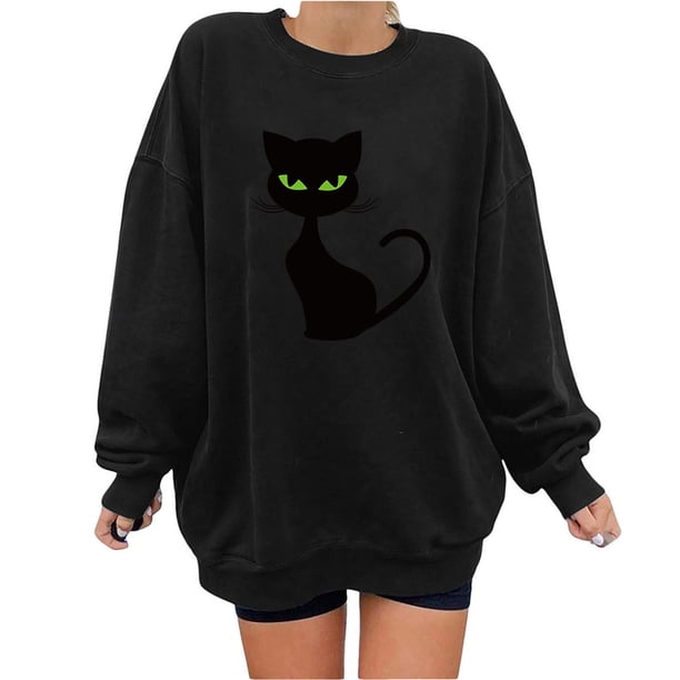 Puntoco moda mujer estampado cuello redondo pulóver tops manga larga cómoda blusa sudadera Puntoco Puntoco-165