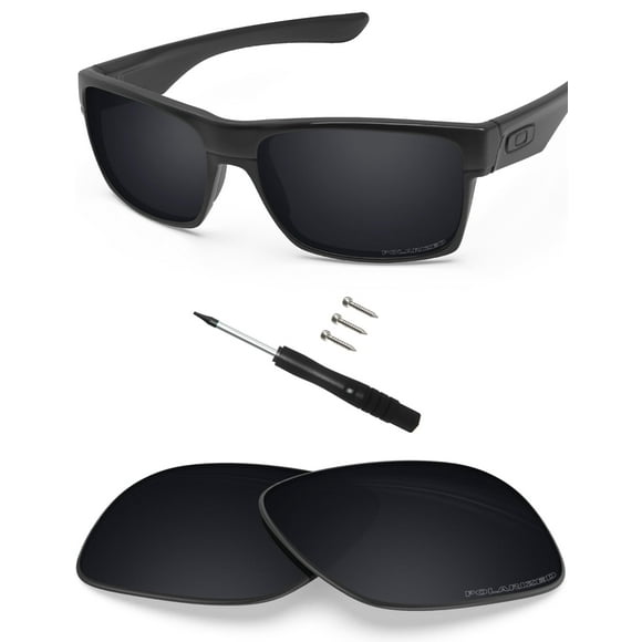 BLAZERBUCK Anti-salt Polarized Replacement Lenses & Screws Screwdriver for Oakley TwoFace OO9189 - Black