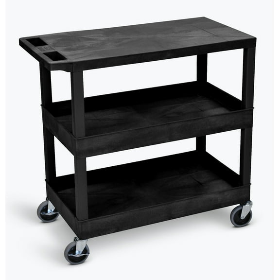 FSE 373-EC211-B 32" x 18" Cart - Two Tub/One Flat Shelves